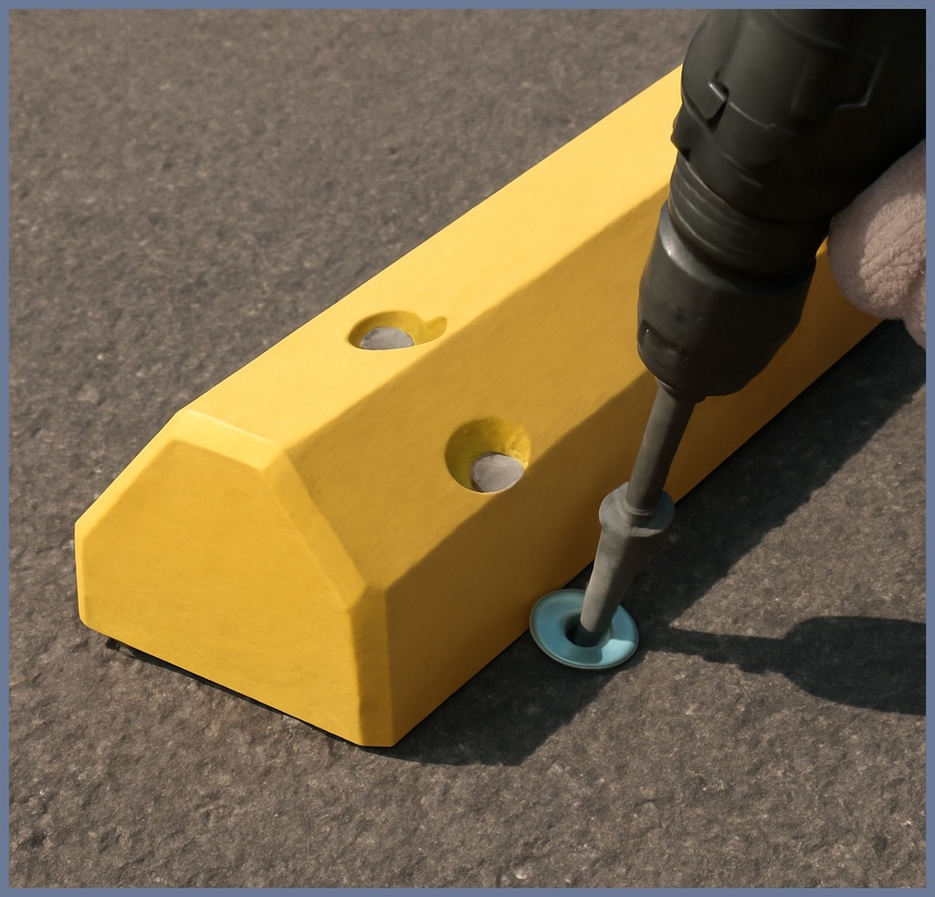 주차장 스토퍼 고정, 안전과 유지 관리를 위한 필수 정보와 최적의 고정 솔루션 관련 이미지 1