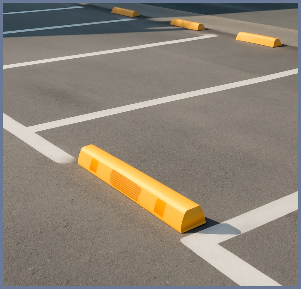 주차장 휠스톱, 왜 꼭 필요할까? 안전한 주차와 차량 보호를 위한 핵심 솔루션 관련 이미지 1